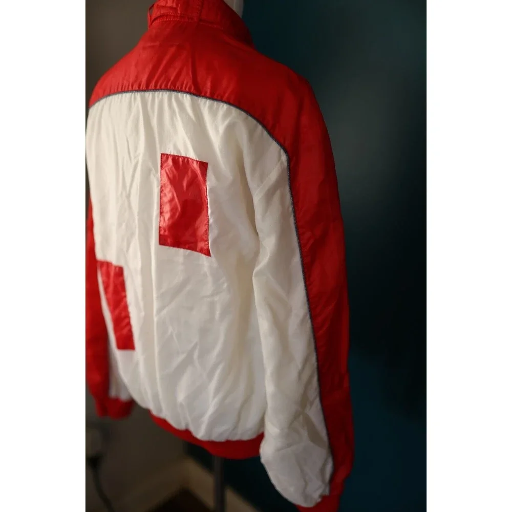 Vintage 80s Coca-Cola Jacket 100 Year Anniversary Size: M Red & White Jacket